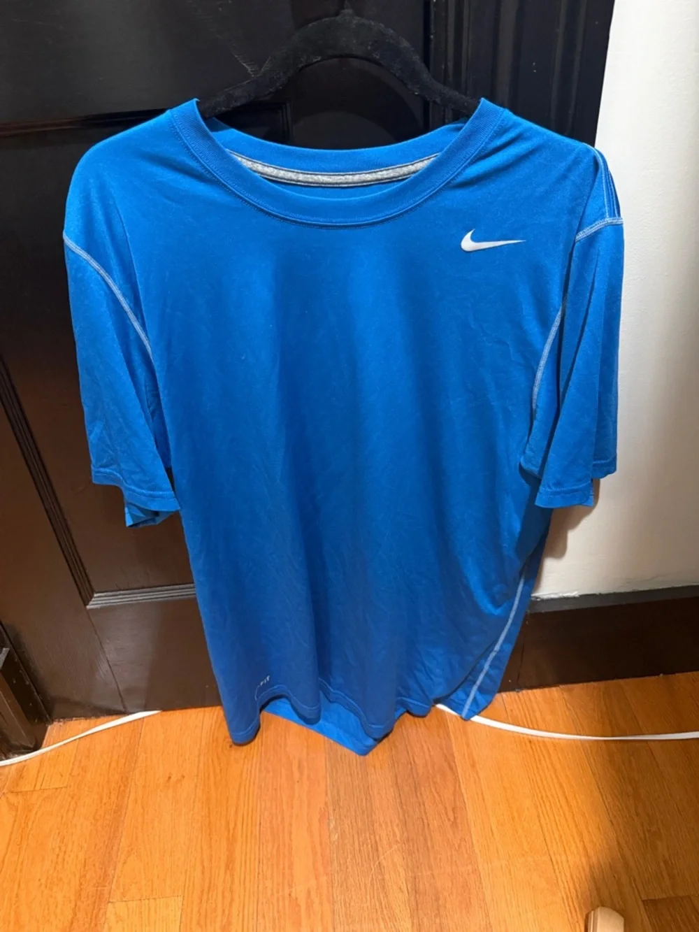 Nike Men’s Short-Sleeve Performance Tee - Blue with White Swoosh